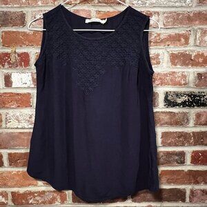 Solitaire sleeveless boho top, size small